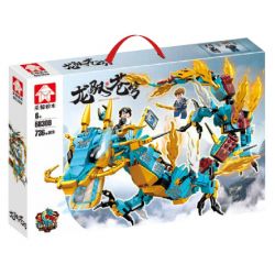 LEYI 68309 non  SHENLONG KẺ THỐNG TRỊ RỒNG bộ đồ chơi xếp lắp ráp ghép mô hình 736 khối
