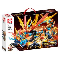 LEYI 68308 non  RỒNG: RỒNG DUNG NHAM bộ đồ chơi xếp lắp ráp ghép mô hình LAVA DRAGON 786 khối