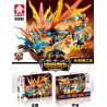LEYI 68308 non  RỒNG: RỒNG DUNG NHAM bộ đồ chơi xếp lắp ráp ghép mô hình LAVA DRAGON 786 khối