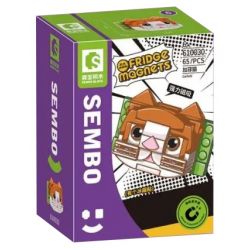 SEMBO 610030 non  SÂN GA bộ đồ chơi xếp lắp ráp ghép mô hình Fridge Refrigerator Magnets FRIDGE MAGNETS Nam Châm Dính Tủ Lạnh 65 khối