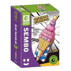 SEMBO 610019 non  KEM bộ đồ chơi xếp lắp ráp ghép mô hình Fridge Refrigerator Magnets FRIDGE MAGNETS Nam Châm Dính Tủ Lạnh 61 khối