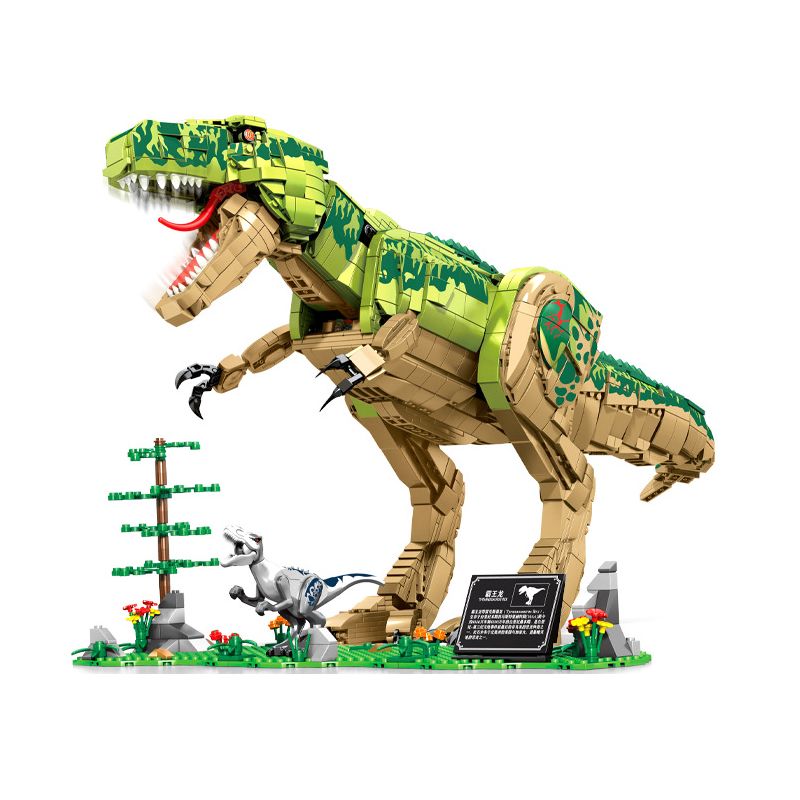 SEMBO 205026 non  THẾ GIỚI KHỦNG LONG TYRANNOSAURUS REX bộ đồ chơi xếp lắp ráp ghép mô hình Creator Expert DINOSAUR WORLD Chuyên Gia Sáng Tạo 2371 khối