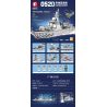 SEMBO 202058 non  TÀU KHU TRỤC TÊN LỬA DẪN ĐƯỜNG 052D XIAMEN bộ đồ chơi xếp lắp ráp ghép mô hình Military Army PLA.NAVY TYPE 052D GUIDED-MISSILE DESTROYER Quân Sự Bộ Đội 2130 khối