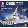 SEMBO 202058 non  TÀU KHU TRỤC TÊN LỬA DẪN ĐƯỜNG 052D XIAMEN bộ đồ chơi xếp lắp ráp ghép mô hình Military Army PLA.NAVY TYPE 052D GUIDED-MISSILE DESTROYER Quân Sự Bộ Đội 2130 khối