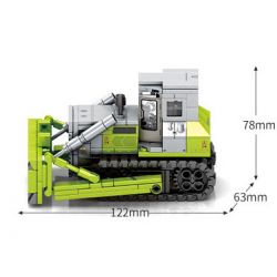 SEMBO 705102 non  CHIẾC XE ???I bộ đồ chơi xếp lắp ráp ghép mô hình 280 khối