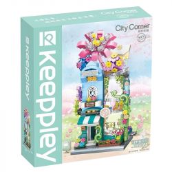 KEEPPLEY K28016 28016 non  CHẾ ĐỘ XEM PHỐ ĐẦY MÀU SẮC CỬA HÀNG HOA TRÊN CÁNH ĐỒNG XANH bộ đồ chơi xếp lắp ráp ghép mô hình Mini Modular Đường Phố Thu Nhỏ