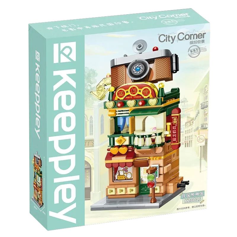 KEEPPLEY K28015 28015 non  CẢNH ĐƯỜNG PHỐ ĐẦY MÀU SẮC STUDIO ???NH TRUNG HOA DÂN QUỐC bộ đồ chơi xếp lắp ráp ghép mô hình Mini Modular Đường Phố Thu Nhỏ