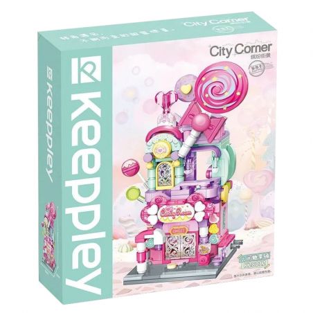 KEEPPLEY K28012 28012 non  CẢNH ĐƯỜNG PHỐ ĐẦY MÀU SẮC CỬA HÀNG KẸO GIỮA NHỮNG ĐÁM MÂY bộ đồ chơi xếp lắp ráp ghép mô hình Mini Modular Đường Phố Thu Nhỏ