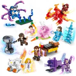 ELEPHANT JX1206 1206 non  DOULUO ĐÁNH THỨC 8 NHÂN VẬT NHỎ bộ đồ chơi xếp lắp ráp ghép mô hình Collectable Minifigures Búp Bê Sưu Tầm