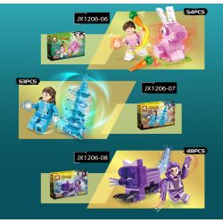 ELEPHANT JX1206 1206 non  DOULUO ĐÁNH THỨC 8 NHÂN VẬT NHỎ bộ đồ chơi xếp lắp ráp ghép mô hình Collectable Minifigures Búp Bê Sưu Tầm