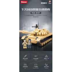 SLUBAN M38-B1011 B1011 1011 M38B1011 38-B1011 non  XE TĂNG CHIẾN ĐẤU CHỦ LỰC BIẾN THỂ KÉP T-72B3 T72M1 bộ đồ chơi xếp lắp ráp ghép mô hình Military Army Quân Sự Bộ Đội 770 khối