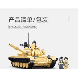 SLUBAN M38-B1011 B1011 1011 M38B1011 38-B1011 non  XE TĂNG CHIẾN ĐẤU CHỦ LỰC BIẾN THỂ KÉP T-72B3 T72M1 bộ đồ chơi xếp lắp ráp ghép mô hình Military Army Quân Sự Bộ Đội 770 khối
