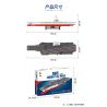 PanlosBrick 688014 Panlos Brick 688014 non  TÀU SÂN BAY 003 bộ đồ chơi xếp lắp ráp ghép mô hình Military Army 003 AIRCRAFT CARRIER Quân Sự Bộ Đội 3126 khối