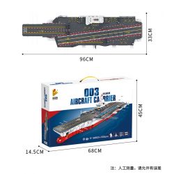 PanlosBrick 688014 Panlos Brick 688014 non  TÀU SÂN BAY 003 bộ đồ chơi xếp lắp ráp ghép mô hình Military Army 003 AIRCRAFT CARRIER Quân Sự Bộ Đội 3126 khối