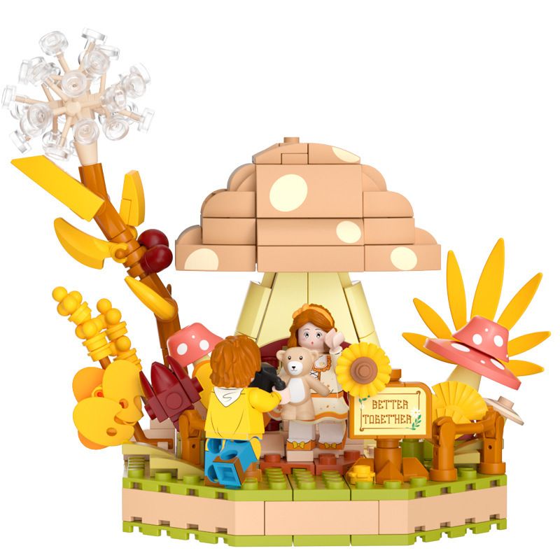 WEKKI 516154 non  CHIA SẺ GIÓ MÙA THU bộ đồ chơi xếp lắp ráp ghép mô hình FLY IN AUTUMN WIND