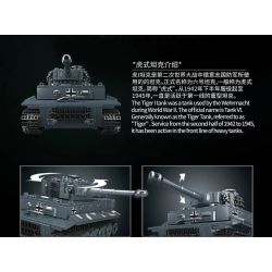 MouldKing 20014 Mould King 20014 non  BỂ HỔ tỷ lệ 1:35 bộ đồ chơi xếp lắp ráp ghép mô hình Military Army TIGER TANK Quân Sự Bộ Đội 800 khối