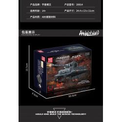 MouldKing 20014 Mould King 20014 non  BỂ HỔ tỷ lệ 1:35 bộ đồ chơi xếp lắp ráp ghép mô hình Military Army TIGER TANK Quân Sự Bộ Đội 800 khối