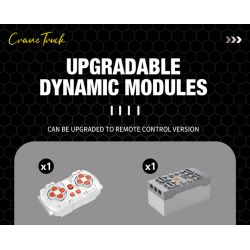 REOBRIX 22011 non  XE NÂNG bộ đồ chơi xếp lắp ráp ghép mô hình  MECHANICAL CRANE TRUCK Kỹ Thuật Công Nghệ Cao Mô Hình Phương Tiện 2328 khối