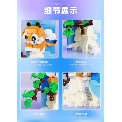 QIZHILE E02703 02703 non  TRÊN ĐỈNH LẠNH QUÁ bộ đồ chơi xếp lắp ráp ghép mô hình Creator HIGH POSITION Sáng Tạo 309 khối