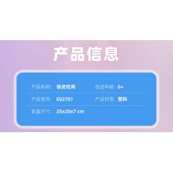 QIZHILE E02701 02701 E02700 02700 non  HỔ DỄ THƯƠNG ĂN THỊT GÀ bộ đồ chơi xếp lắp ráp ghép mô hình Creator CHICKEN DINNER Sáng Tạo 318 khối