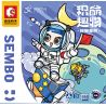 SEMBO 708304C non  CHINH PHỤC CÁC VÌ SAO GIÁ ĐỠ ĐIỆN THOẠI DI ĐỘNG bộ đồ chơi xếp lắp ráp ghép mô hình Creator Sáng Tạo 397 khối
