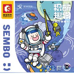 SEMBO 708303C non  BẮT NGƯỜI NGOÀI HÀNH TINH GIÁ ĐỠ ĐIỆN THOẠI bộ đồ chơi xếp lắp ráp ghép mô hình Creator Sáng Tạo 418 khối