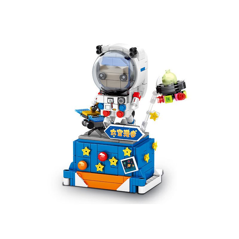 SEMBO 708301C non  GIÁ ĐỠ ĐIỆN THOẠI DI ĐỘNG SPACE WALK bộ đồ chơi xếp lắp ráp ghép mô hình Creator Sáng Tạo 385 khối