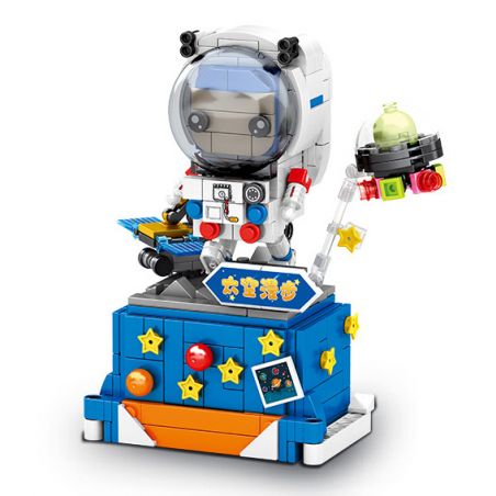 SEMBO 708301C non  GIÁ ĐỠ ĐIỆN THOẠI DI ĐỘNG SPACE WALK bộ đồ chơi xếp lắp ráp ghép mô hình Creator Sáng Tạo 385 khối
