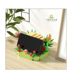 CAYI 13322 non  GIÁ ĐỠ ĐIỆN THOẠI DI ĐỘNG LÁT BÁNH MÌ NƯỚNG bộ đồ chơi xếp lắp ráp ghép mô hình CAKE 222 khối