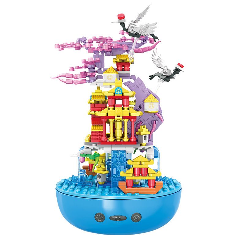 JP 33005 non  MUSIC BOX VÙNG ĐẤT CỦA NHỮNG GIẤC MƠ TRÊN MÂY bộ đồ chơi xếp lắp ráp ghép mô hình Creator Sáng Tạo 482 khối