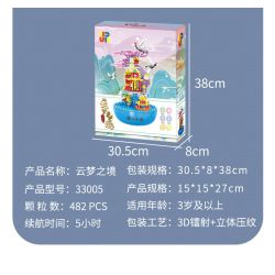 JP 33005 non  MUSIC BOX VÙNG ĐẤT CỦA NHỮNG GIẤC MƠ TRÊN MÂY bộ đồ chơi xếp lắp ráp ghép mô hình Creator Sáng Tạo 482 khối