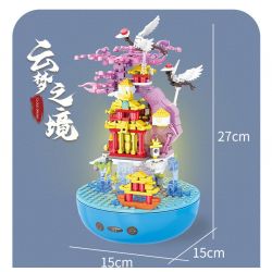 JP 33005 non  MUSIC BOX VÙNG ĐẤT CỦA NHỮNG GIẤC MƠ TRÊN MÂY bộ đồ chơi xếp lắp ráp ghép mô hình Creator Sáng Tạo 482 khối