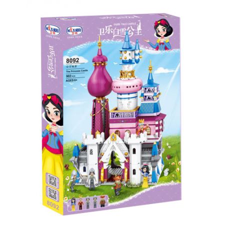 Winner 8092 non  LÂU ĐÀI CÔNG CHÚA bộ đồ chơi xếp lắp ráp ghép mô hình Snow White Princess THE PRINCESS CASTLE Nàng Bạch Tuyết 902 khối
