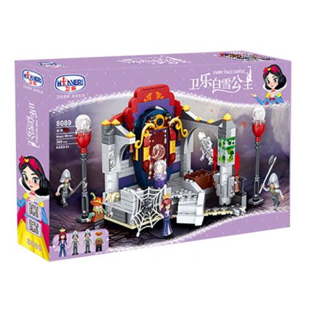 Winner 8089 non  KÍNH RÂM bộ đồ chơi xếp lắp ráp ghép mô hình Snow White Princess MAGIC MIRROR Nàng Bạch Tuyết 369 khối