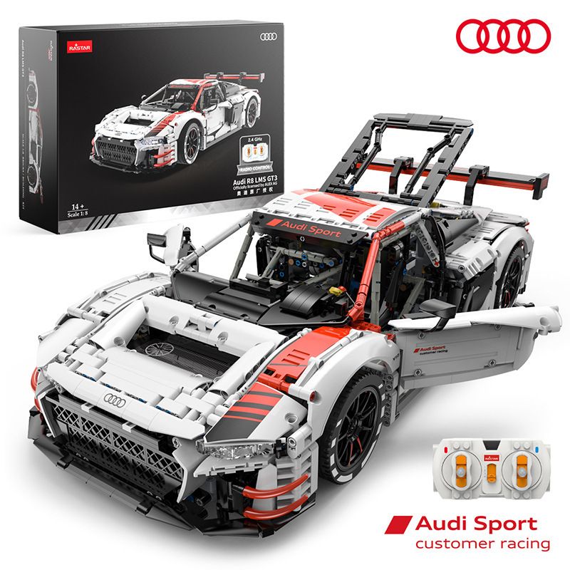 RASTAR 99300 99310 non  AUDI R8 LMS GT3 tỷ lệ 1:8 bộ đồ chơi xếp lắp ráp ghép mô hình  Kỹ Thuật Công Nghệ Cao Mô Hình Phương Tiện 3314 khối