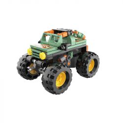 JAKI JK9035 9035 non  XE TẢI QUÁI VẬT OFF-ROAD CỰC KỲ PHỔ BIẾN KÉO LÙI bộ đồ chơi xếp lắp ráp ghép mô hình Racers THE UNIVERSE OF CARS Đua Tốc Độ 83 khối