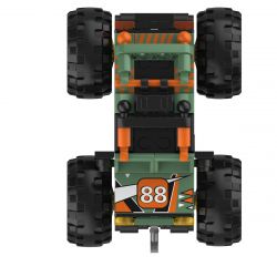 JAKI JK9035 9035 non  XE TẢI QUÁI VẬT OFF-ROAD CỰC KỲ PHỔ BIẾN KÉO LÙI bộ đồ chơi xếp lắp ráp ghép mô hình Racers THE UNIVERSE OF CARS Đua Tốc Độ 83 khối