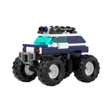 JAKI JK9032 9032 non  XE TẢI QUÁI VẬT ĐỊA HÌNH FENGTIAN KÉO LÙI bộ đồ chơi xếp lắp ráp ghép mô hình Racers THE UNIVERSE OF CARS Đua Tốc Độ 88 khối