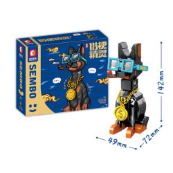 SEMBO 613106 non  MỆT MỎI NHƯ MỘT CON CHÓ bộ đồ chơi xếp lắp ráp ghép mô hình 188 khối