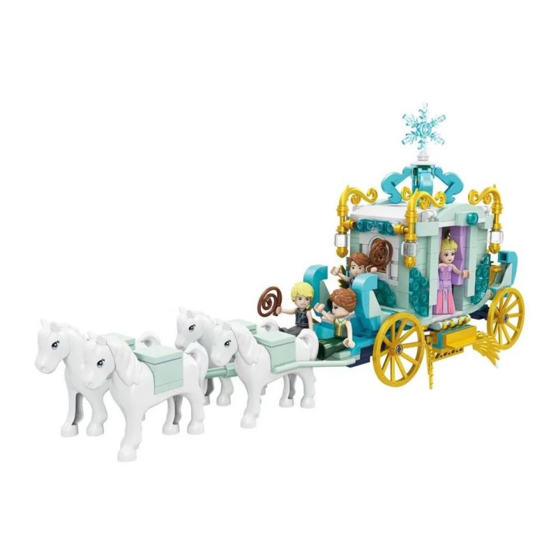 FORANGE FC3844 3844 non  CỖ XE TRONG MƠ HOÀNG GIA bộ đồ chơi xếp lắp ráp ghép mô hình Girl Con Gái