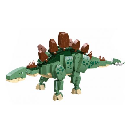 JIESTAR 92456 non  THẾ GIỚI KHỦNG LONG STEGOSAURUS bộ đồ chơi xếp lắp ráp ghép mô hình 322 khối