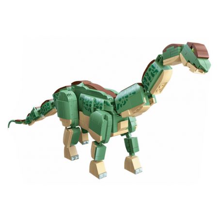 JIESTAR 92453 non  THẾ GIỚI KHỦNG LONG BRONTOSAURUS bộ đồ chơi xếp lắp ráp ghép mô hình 655 khối