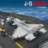 LEYI 88005 non  MÁY BAY CHIẾN ĐẤU J-15 TRUNG QUỐC bộ đồ chơi xếp lắp ráp ghép mô hình Military Army J-15 FIGHTER Quân Sự Bộ Đội 366 khối