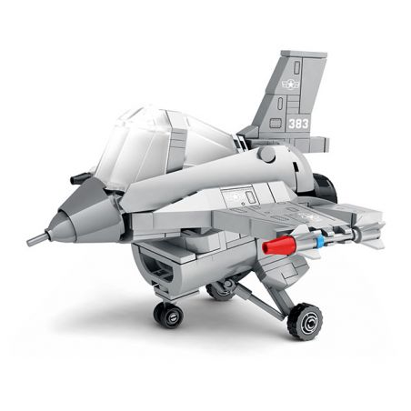 JUHANG TECHNOLOGY 89007 non  PHIÊN BẢN Q F16 MÁY BAY CHIẾN ĐẤU FALCON bộ đồ chơi xếp lắp ráp ghép mô hình Military Army F-16 FIGHTING FALCON Quân Sự Bộ Đội 418 khối