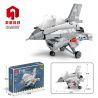 JUHANG TECHNOLOGY 89007 non  PHIÊN BẢN Q F16 MÁY BAY CHIẾN ĐẤU FALCON bộ đồ chơi xếp lắp ráp ghép mô hình Military Army F-16 FIGHTING FALCON Quân Sự Bộ Đội 418 khối