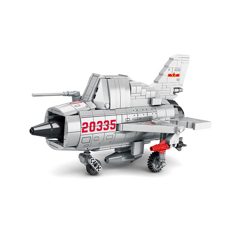 JUHANG TECHNOLOGY 89010 non  PHIÊN BẢN Q MIG-21 bộ đồ chơi xếp lắp ráp ghép mô hình Military Army Quân Sự Bộ Đội 496 khối