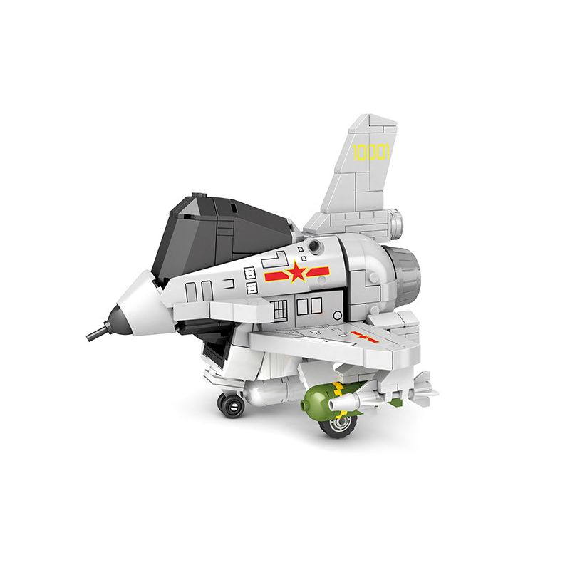 JUHANG TECHNOLOGY 89011 non  PHIÊN BẢN Q J-10 ĐOM ĐÓM bộ đồ chơi xếp lắp ráp ghép mô hình Military Army Quân Sự Bộ Đội 423 khối