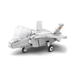 JUHANG TECHNOLOGY 89012 non  PHIÊN BẢN Q J-20 VEYRON bộ đồ chơi xếp lắp ráp ghép mô hình Military Army Quân Sự Bộ Đội 418 khối