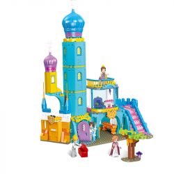 JIESTAR 20411 non  CUNG ĐIỆN ƯỚC NGUYỆN HUYỀN DIỆU bộ đồ chơi xếp lắp ráp ghép mô hình Queen Terina Nữ Hoàng Terina 619 khối