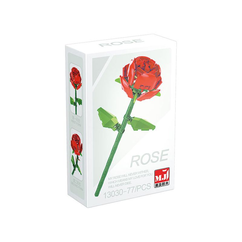 BEAUTY AND 13023 13030 non  HOA HỒNG bộ đồ chơi xếp lắp ráp ghép mô hình Creator ROSE Sáng Tạo 77 khối